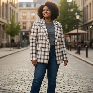 349 - Double-Breasted Jacket by H&M